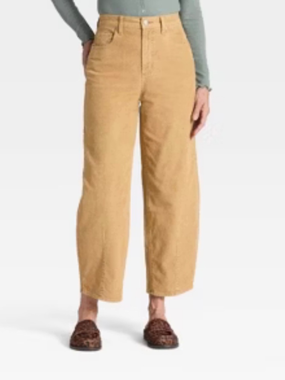 Universal Thread High-Waist Easy Barrel Corduroy Pants. Sz 6.